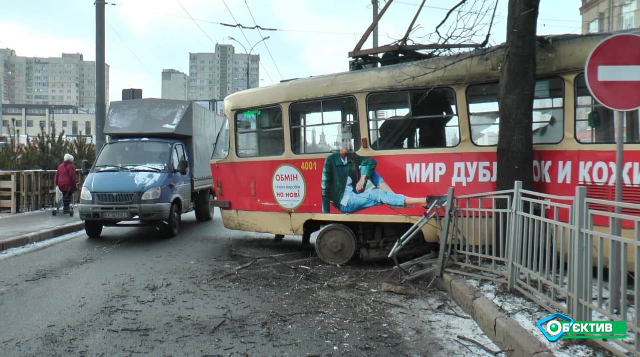 Трамвайный дрифт в Харькове: есть пострадавшие