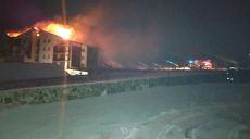 В Винницкой области горела гостиница, в которой находилось много детей (видео, фото)