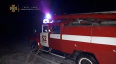 Пожар. Спасатели эвакуировали жителей горевшего дома на Харьковщине