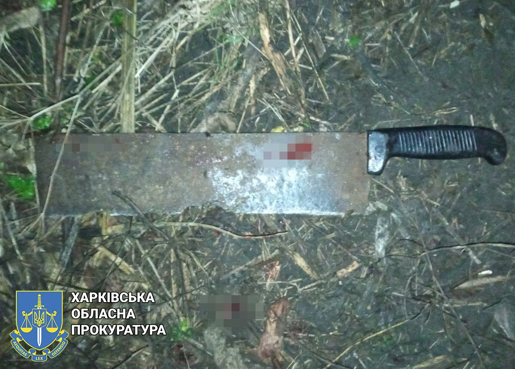 На Харьковщине домашний тиран с самодельным ножом набросился на полицейских (фото)