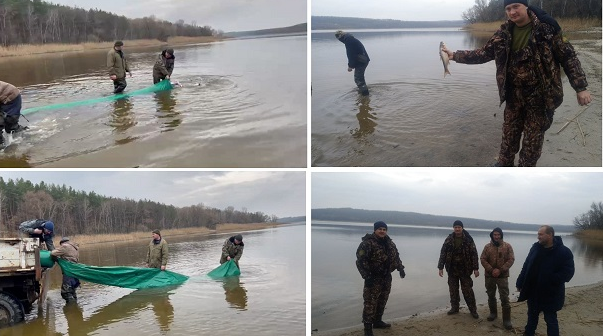 На Харьковщине зарыбили Оскольское водохранилище