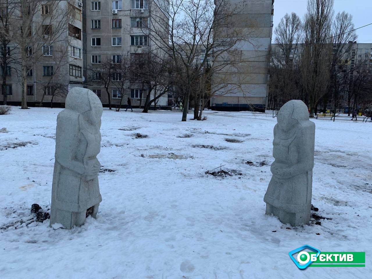 На улице Библика в Харькове снесли скандальный арт-объект «Скифское наследие»