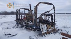 Пожар. На Харьковщине в бытовом вагончике сгорел мужчина (фото)