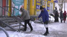Чиновники в Харькове проверяют, как предприниматели чистят тротуары возле своих магазинов (фото)