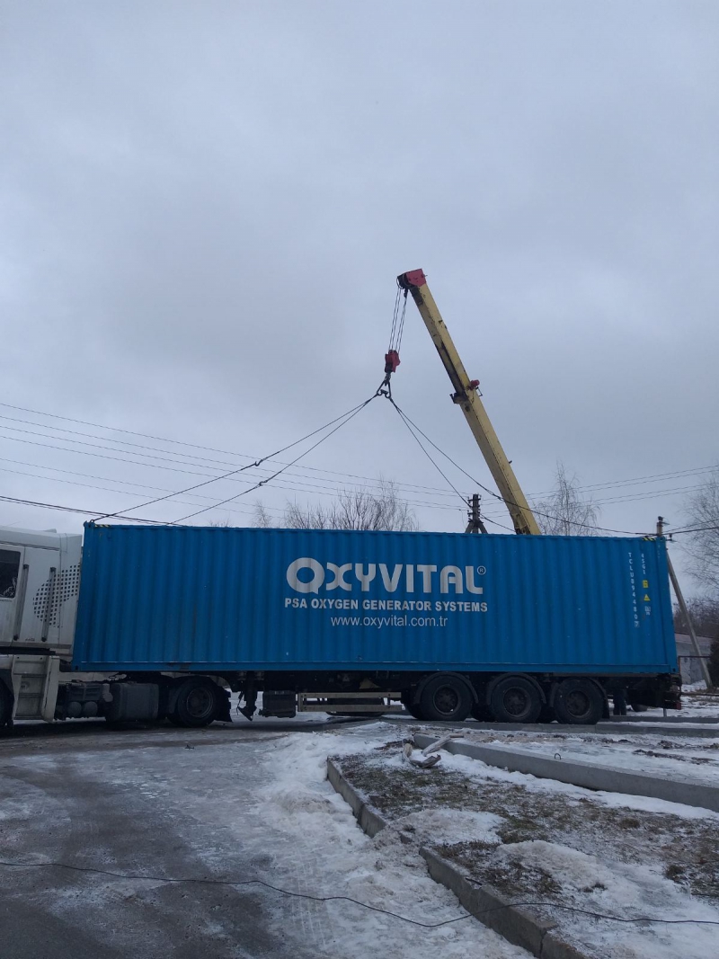 В райбольнице в Харьковской области монтируют кислородный генератор