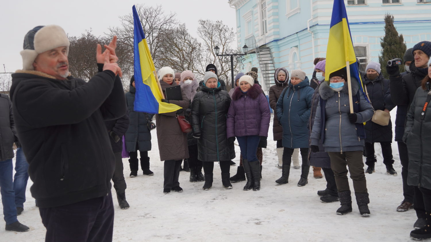 В райцентре Харьковщины предприниматели поддержали общеукраинский протест против кассовых аппаратов