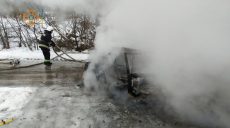 Харьковские спасатели потушили пожар в авто (фото)