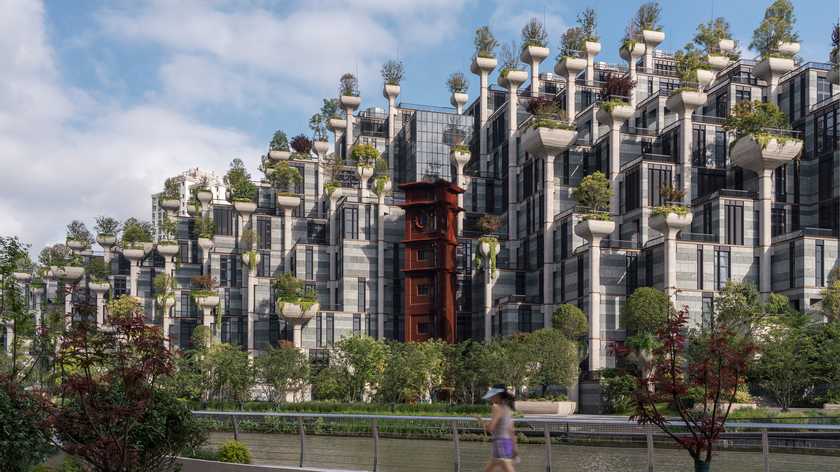 В Китае появится необычный дом — в проекте 1000 деревьев, вписанных в архитектуру (фото)