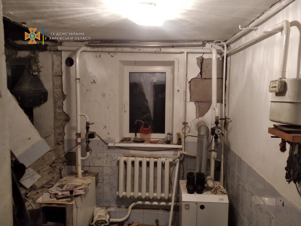 В преддверии Нового года в Богодуховском районе произошел взрыв газового баллона (фото)
