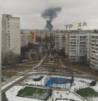 В Харькове обстреливают район станций метро «Спортивная» — «Метростроителей» — соцсети (фото)