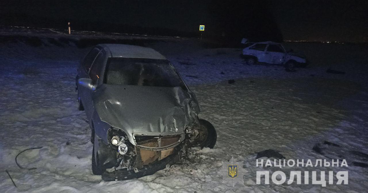 Машина, разбитая в ДТП на Окружной Харькова