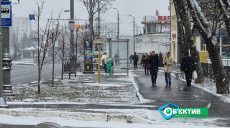 В Харькове выпал снег, почта не работает (фото)