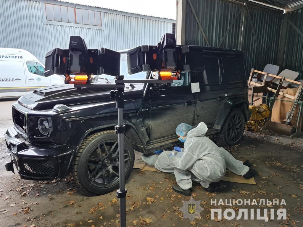 Автомобиль Ярославского, сбивший человека под Харьковом