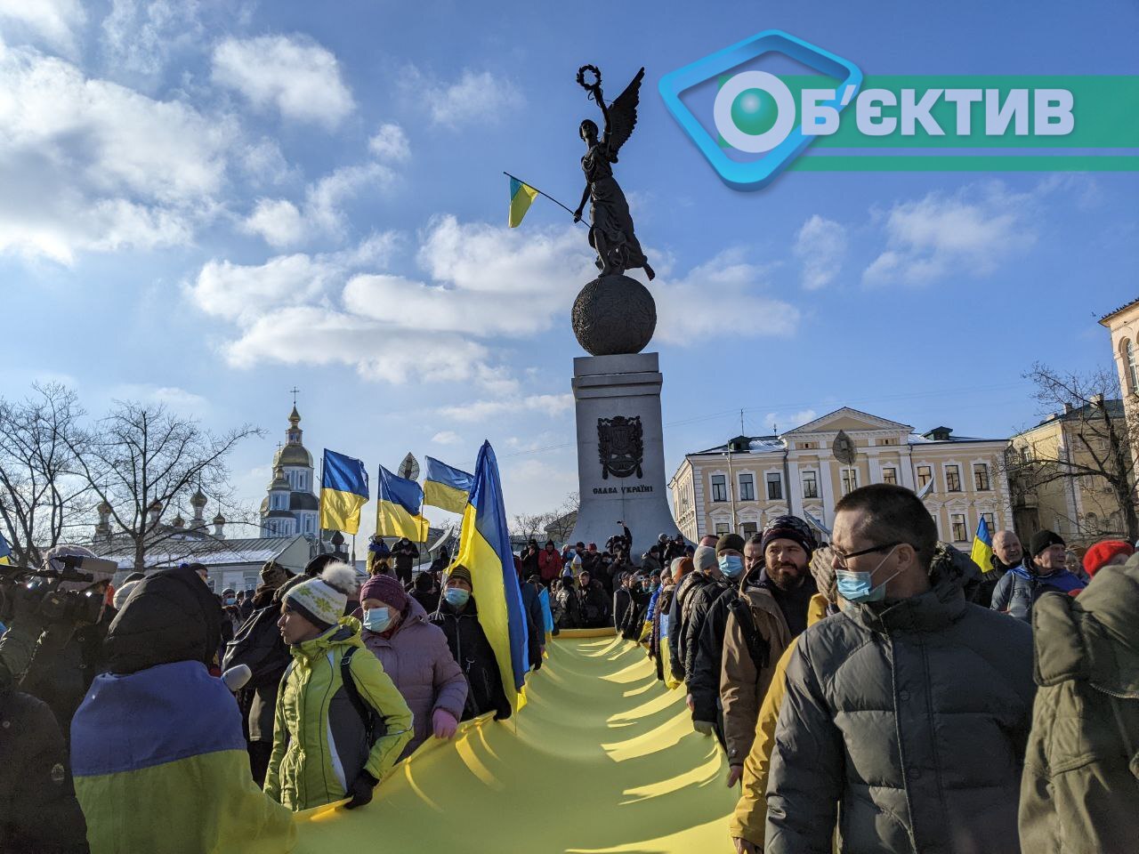 Марш Единства на пл. Конституции в Харькове