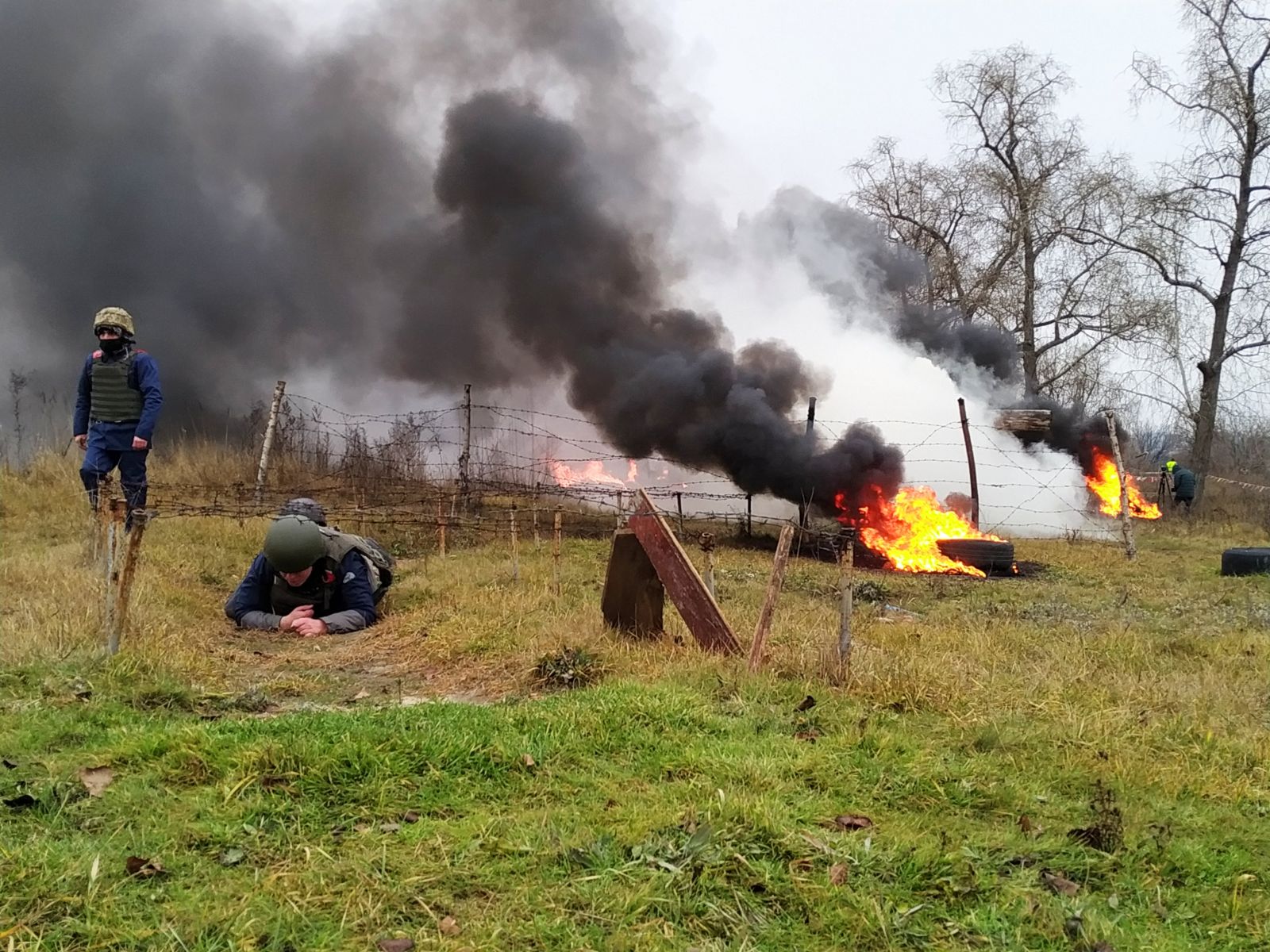 Учения теробороны на полигоне в Харькове