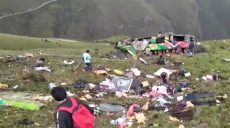 В Перу автобус с людьми упал в пропасть — 20 погибших (видео)