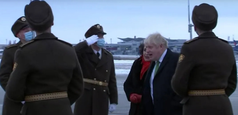 В Украину прибыл премьер-министр Великобритании Борис Джонсон (видео)
