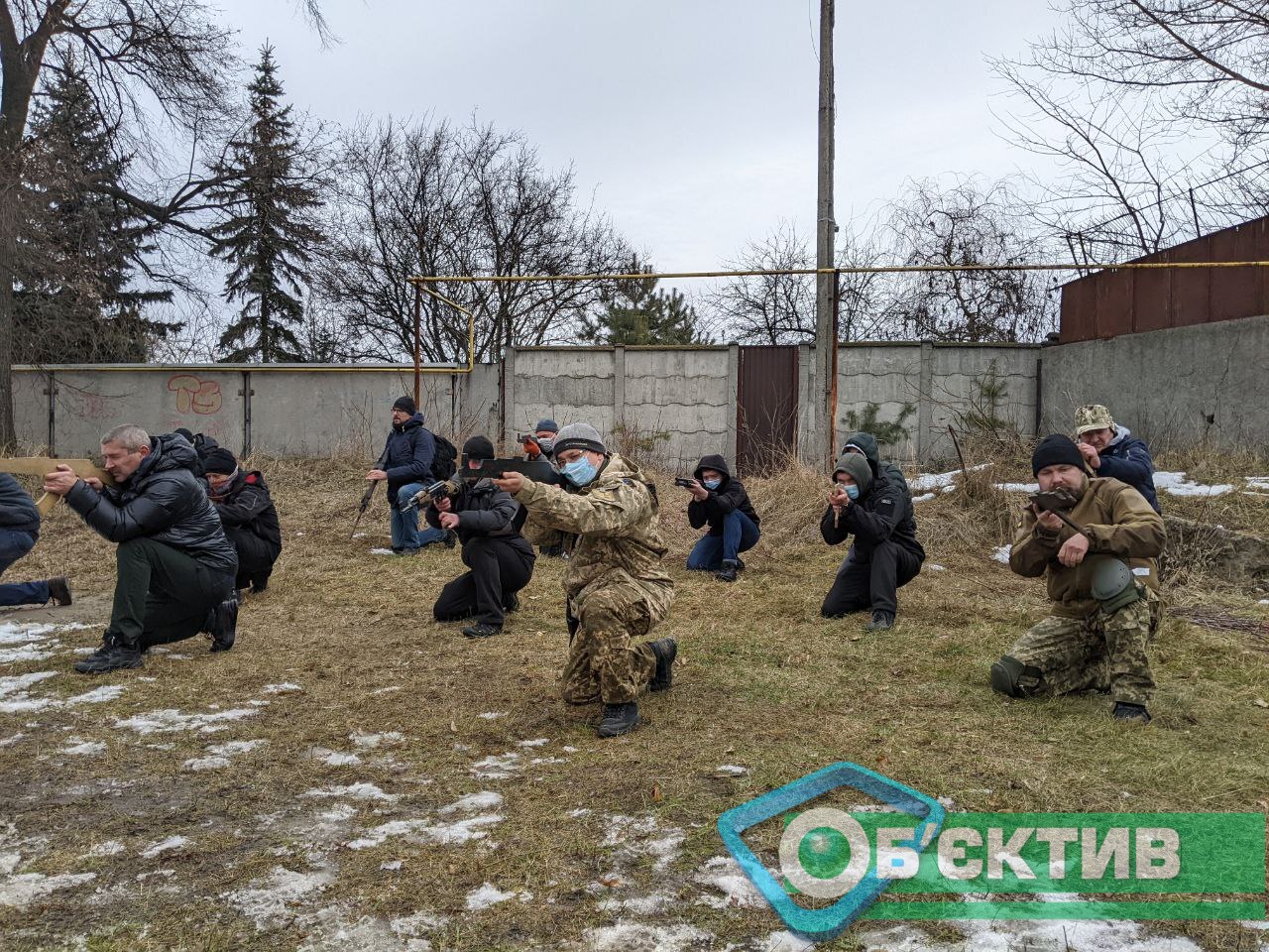 Учения для гражданских в Харькове