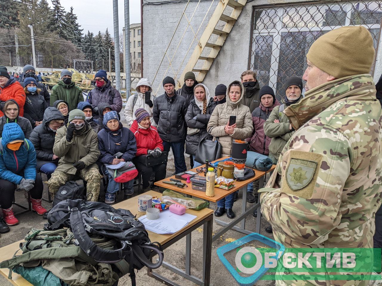 Инструктаж для гражданских в Харькове