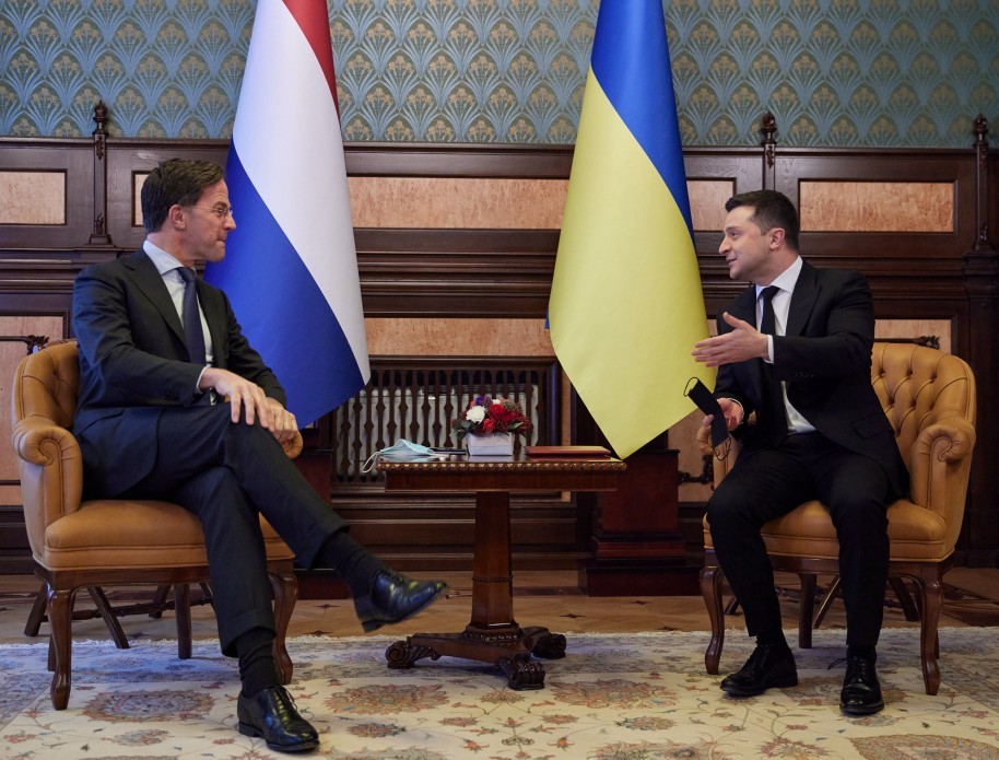 Главной темой беседы Зеленского с премьер-министром Нидерландов была безопасность Украины и агрессия РФ