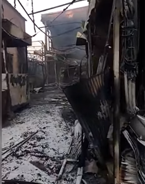 Видео последствий пожара на «Барабашово»