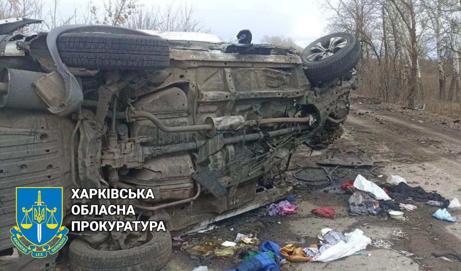 В Изюмском районе на Харьковщине оккупанты расстреляли авто с семьей (фото)