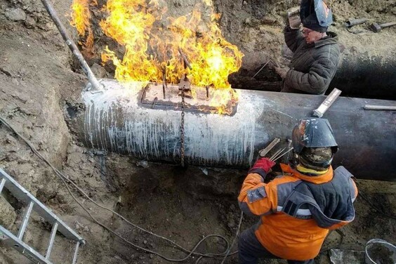 В Харькове восстановлен газопровод, поврежденный взрывом снаряда