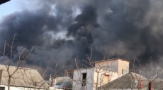 В Харькове горит рынок «Барабашово» (видео)