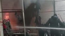 На рынке «Барабашово» в результате обстрела снова возник пожар (фото)