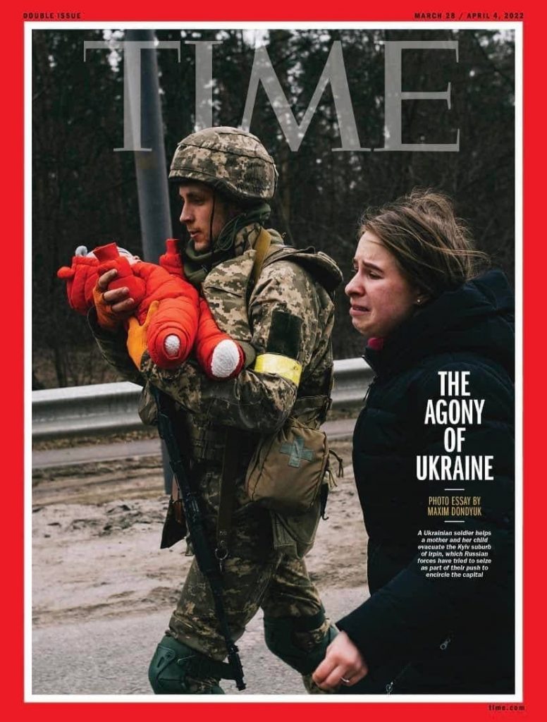 На обложке Time — кадры эвакуации из Бучи на Киевщине (фото, видео)