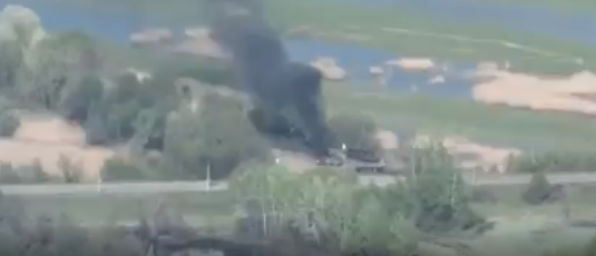 В Харьковской области уничтожили вражескую БМП-3 (видео)
