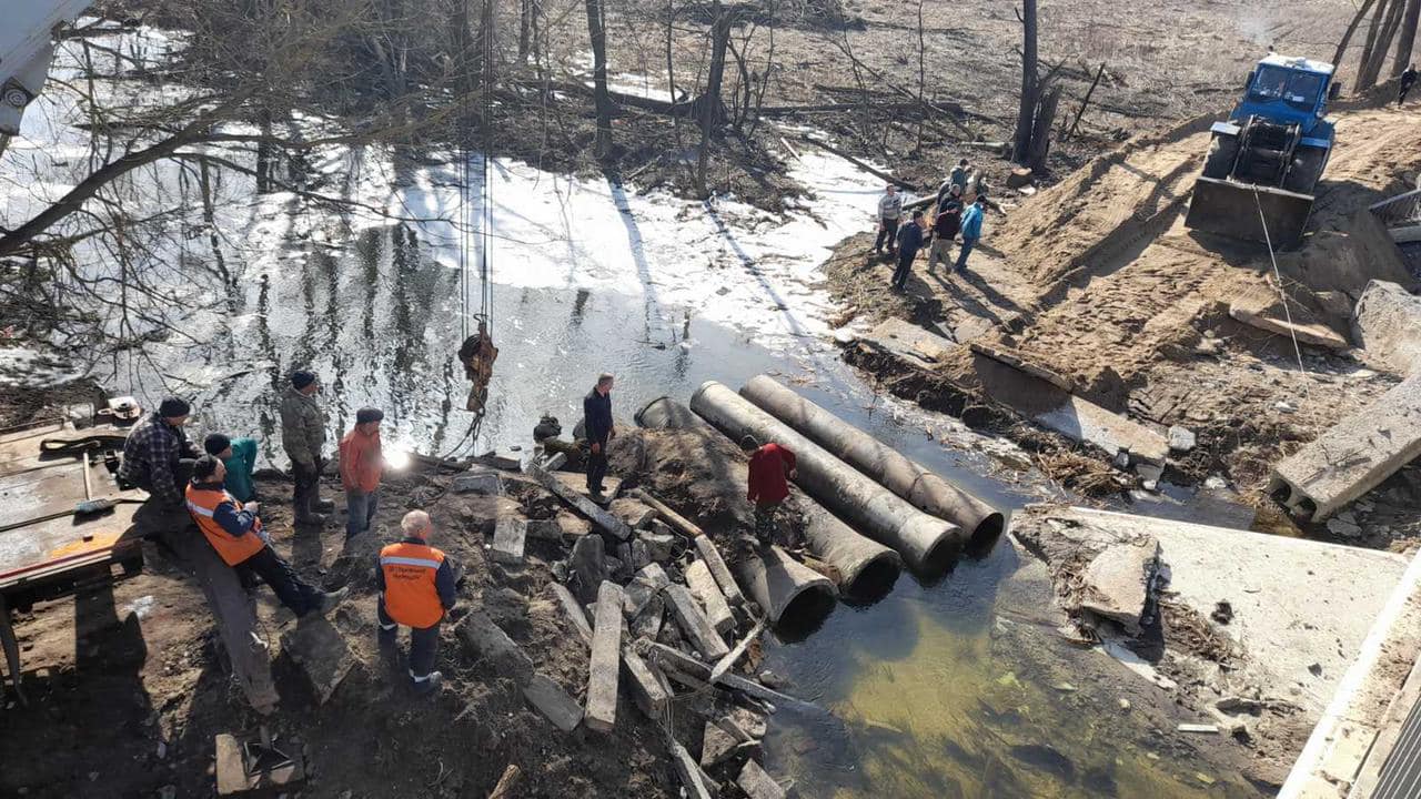 В Харьковской области строят временные переезды