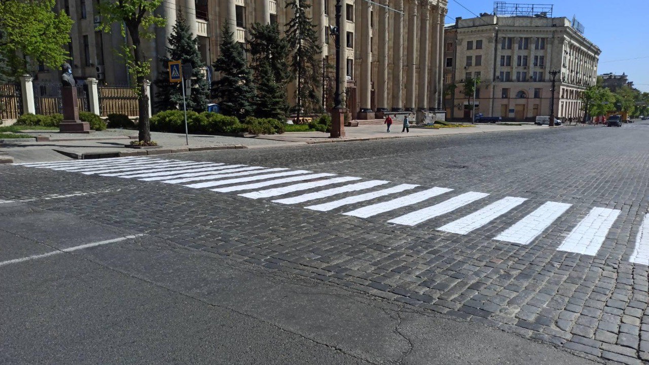 Пешеходный переход перед ХОГА в Харькове