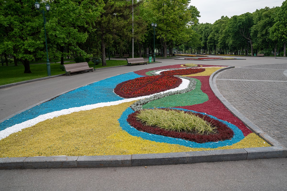 В Харькове создали цветочное панно (фото)