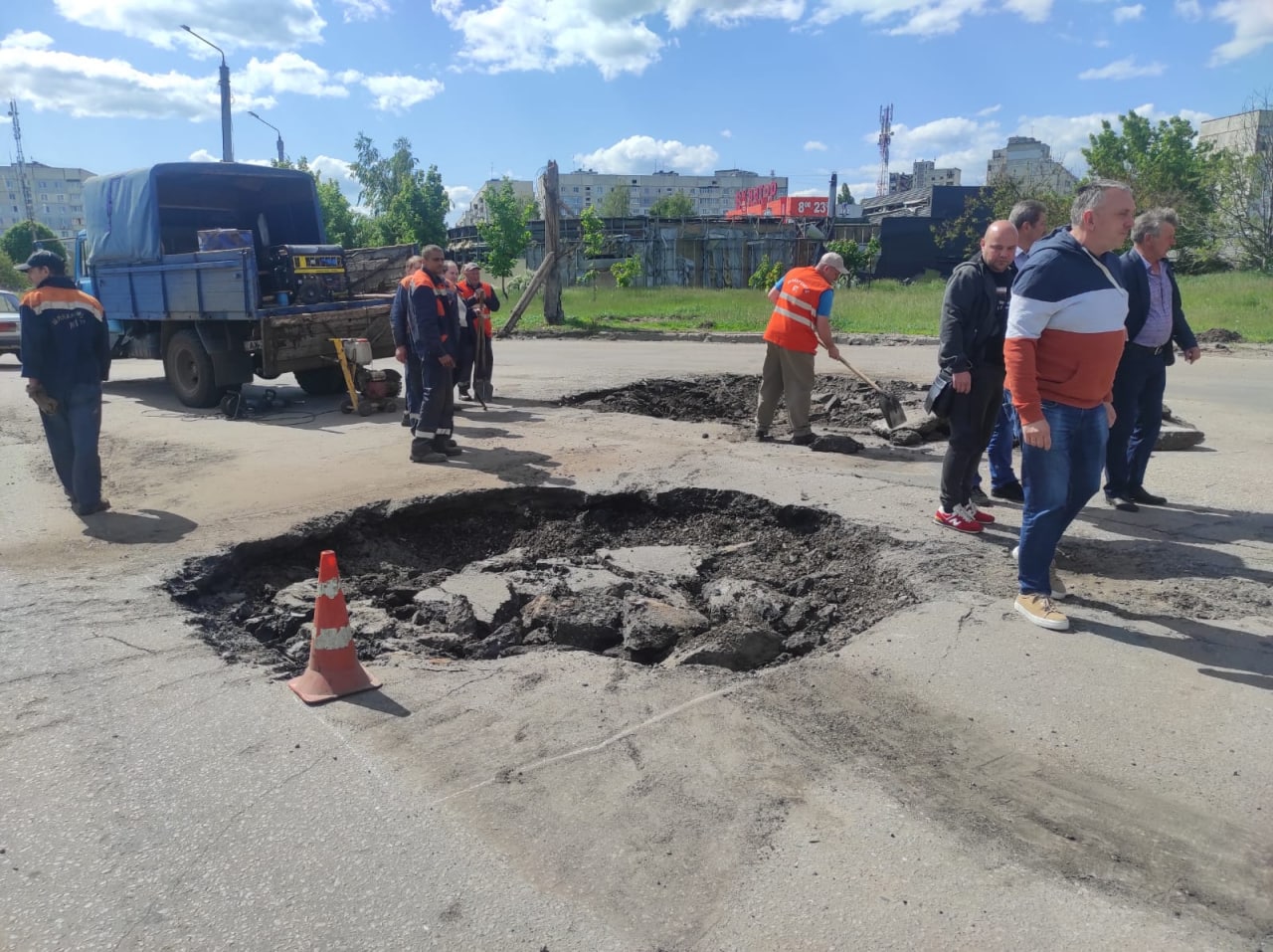 Ремонт ул. Сергея Грицевца в Харькове