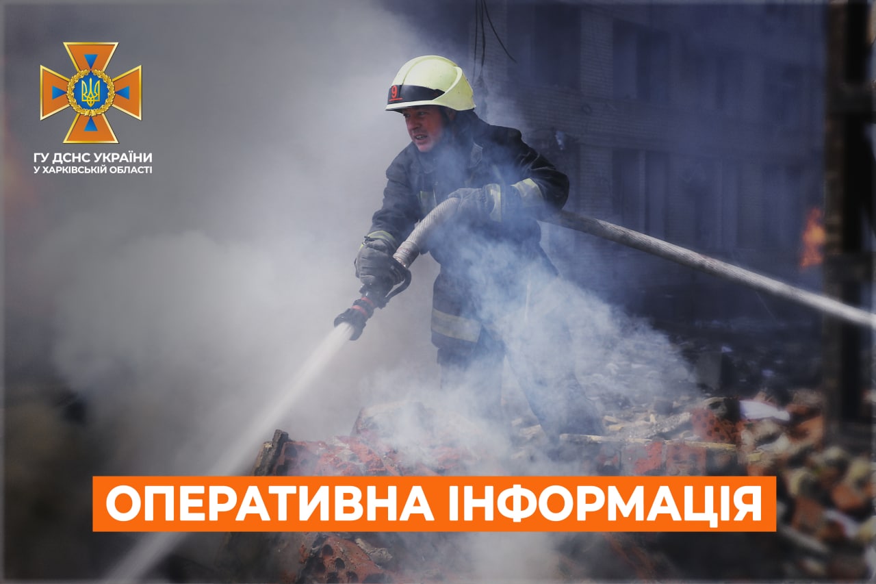 Рятувальники Харківщини гасили гаражі, що горіли через обстріли на Куп’янщині