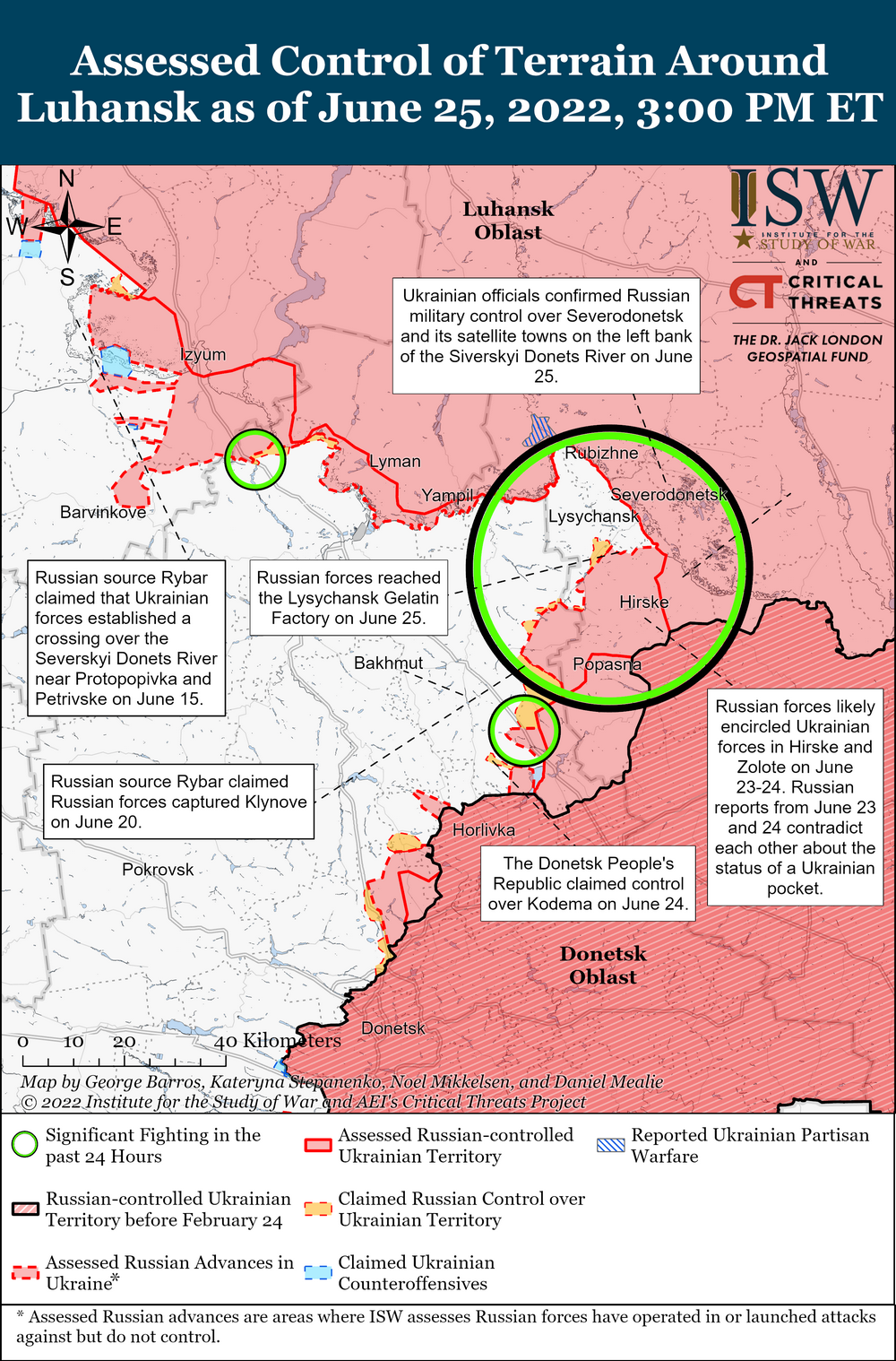 то российские войска продолжали наступательные действия юго-восточнее Изюма в направлении Славянска