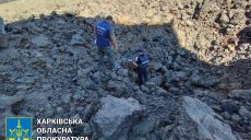 Ракетный удар по харьковской школе: во дворе образовалась 7-метровая воронка (фото)