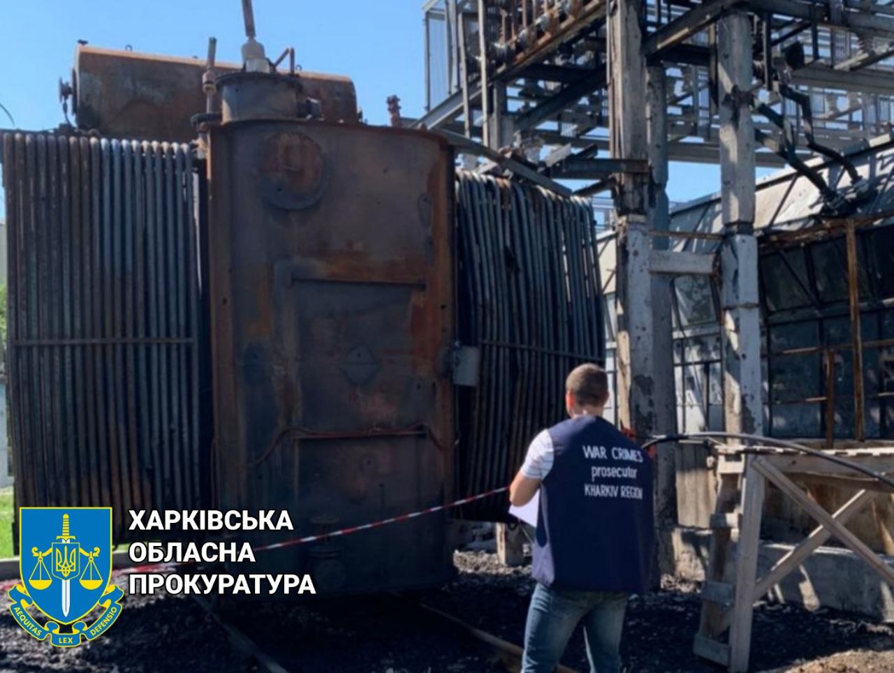 В Харькове в результате вражеского обстрела сгорел трансформатор, сумма ущерба - 25 млн грн 