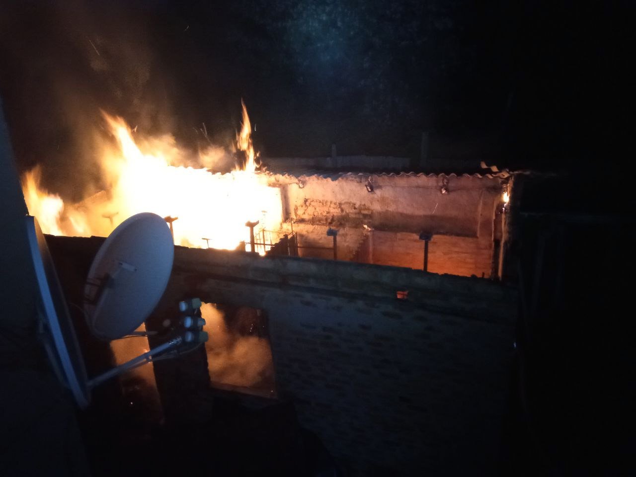 Пожар в частном доме в Чкаловской громаде