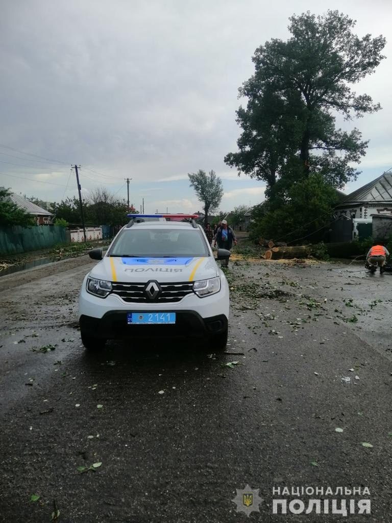 По поселку под Харьковом прошел ураган (фото)