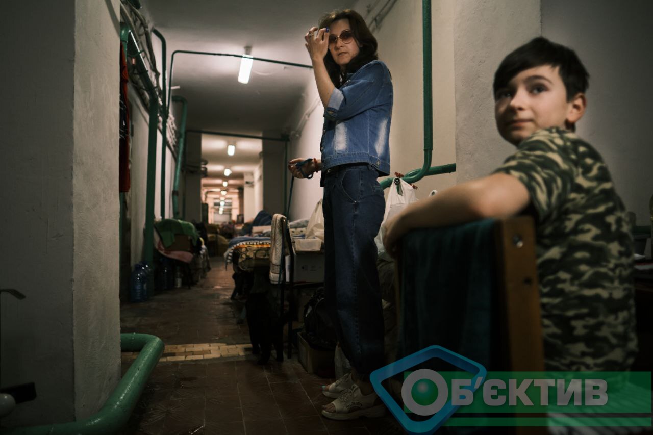 Катерина с сыном живет в бомбоубежище в Харькове с 24 февраля