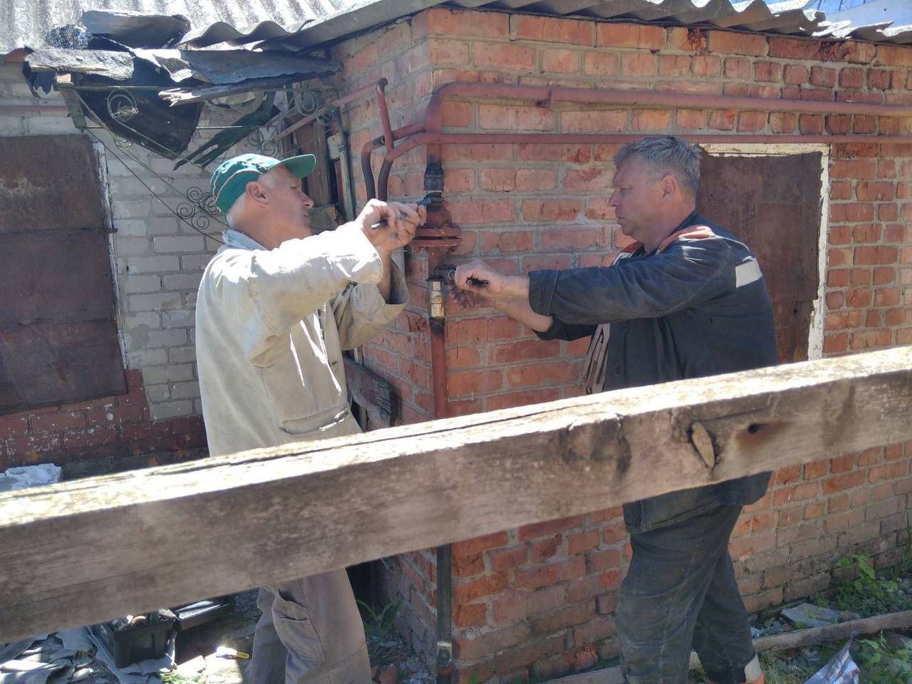 В Дергачевском районе очередной раз восстановили газоснабжение