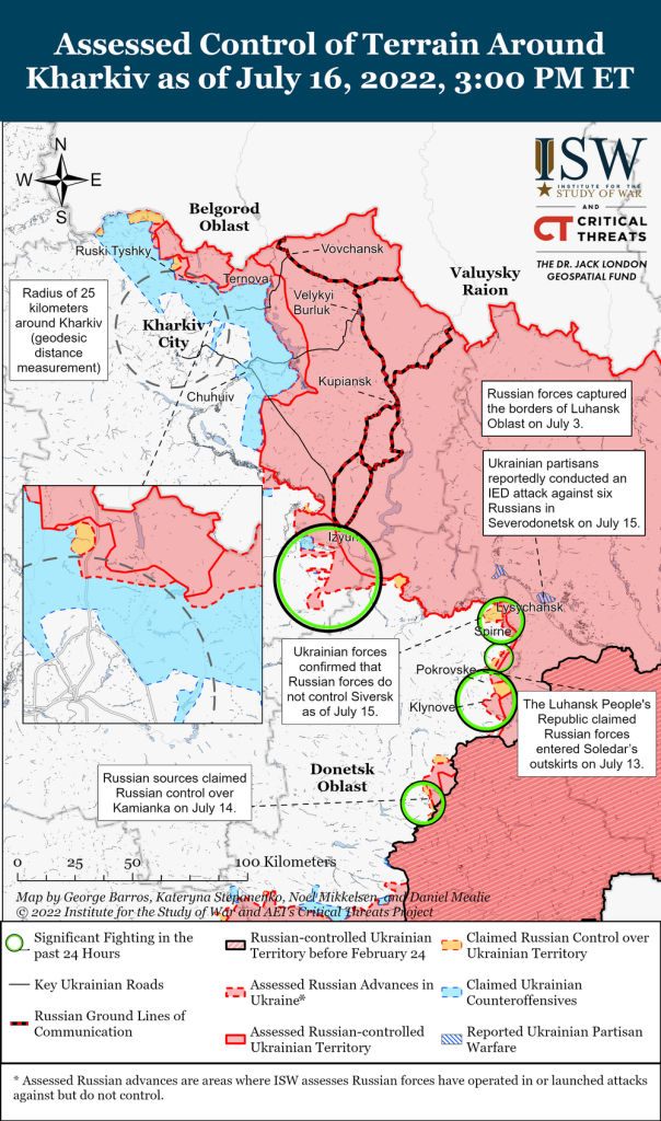 Путін міг наказати російським військам захопити Харків — ISW