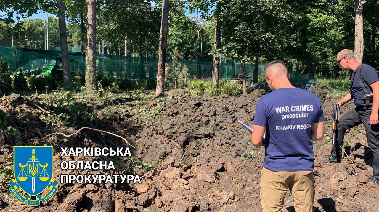 В парке Горького в Харькове оккупанты разрушили помещения хозяйственного двора
