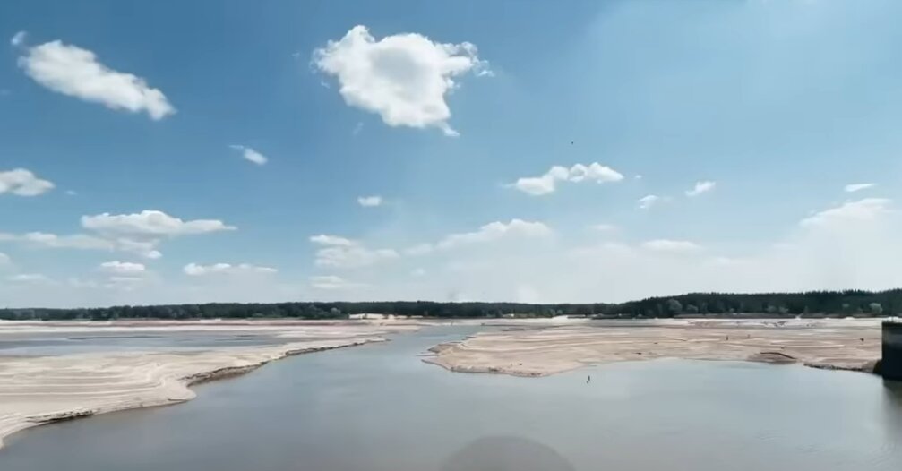 «Ушло» 76% воды: экоинспекция о ситуации на Оскольском водохранилище