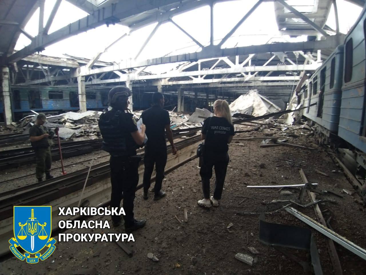 Ракетный обстрел Харькова в ночь на 14 июля – разрушено предприятие и депо метрополитена