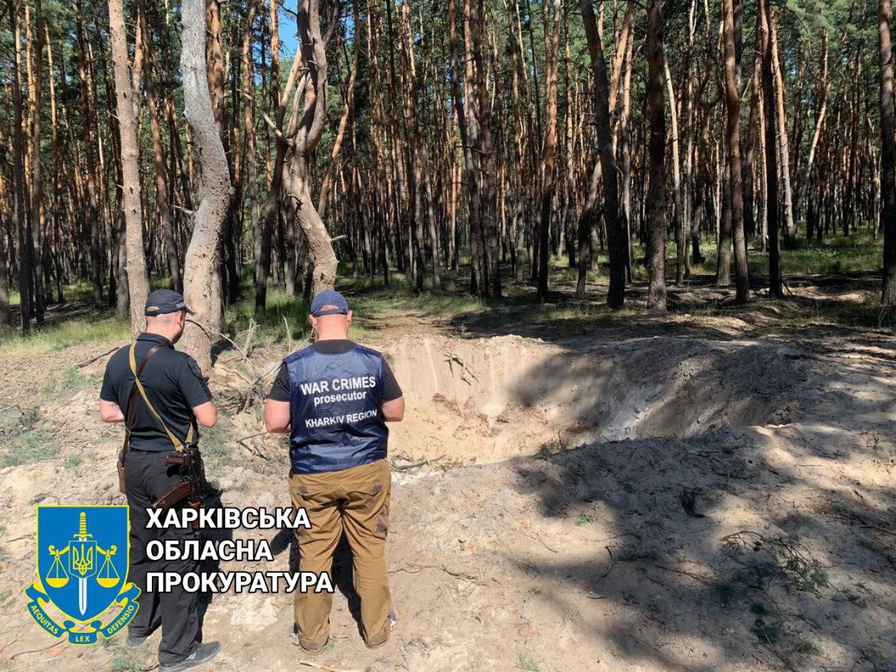Под Харьковом после обстрела загорелся сосновый лес