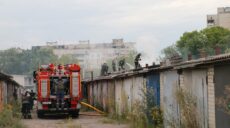 Вечерний обстрел Харькова: на Салтовке горел гаражный кооператив (фото)