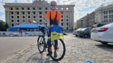 Харьковчанин преодолеет более тысячи километров на велосипеде, чтобы купить «скорую» для бойцов (фото)